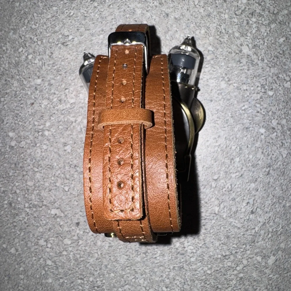Brand New Thinkgeek TESLA WATCH Steampunk  Leather band